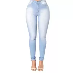 Imagem do Jeans jeans de algodão preto elegante, calça slouchy, cintura alta, elasticidade, estilo europeu e americano