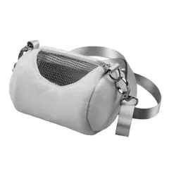 Saco de transporte de hamster gaiola para animais de estimação acessórios de corpo cruzado design de cilindro macio prático casa viagem portátil sacos de esquilo na internet