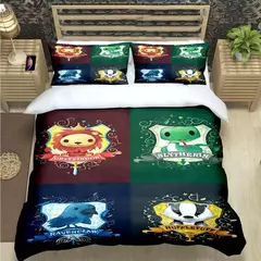 3d quente magia academia harry potter impressão conjuntos de cama suprimentos conjunto consolador adolescentes meninas dos desenhos animados gêmeo único presente do miúdo - loja online