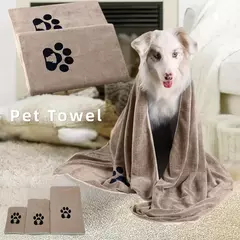 Toalha para animais de estimação microfibra super rápida secagem alta absorvente toalha de limpeza para cães gato roupão aliciamento suprimentos