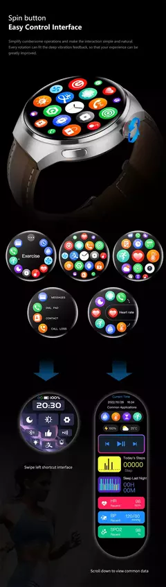 Huawei GT4 Pro Smartwatch Impermeável para Homens, GPS, NFC, 360x360, Tela AMOLED, Frequência Cardíaca, Chamada Bluetooth, IP68, 2022 - loja online