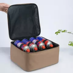 Acampamento ao ar livre piquenique cassete fogão saco de armazenamento bandeja cozimento tanque gás panelas churrasco caixa armazenamento portátil acampamento bolsa - comprar online