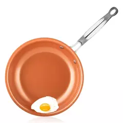 Lmetjma frigideira antiaderente 20 24 28cm frigideira com revestimento de titânio cerâmica redonda cobre ovo pan cozinha panelas kc0459