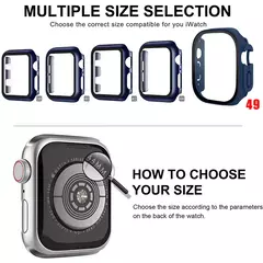 Capa Protetora de Tela para Apple Watch, PC Bumper, iWatch Band, 45mm, 41mm, 49mm, 38mm, 40mm, 44mm, 9, 8, 7, 6, SE, 5, 4, 3, Ultra 2, 49mm - Wolf Magazine