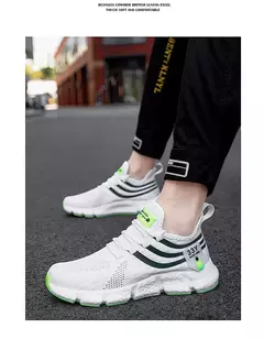 Sapatilhas Esportivas de Malha Respirável Masculina e Feminina, Leve, Casual, Ténis, Luxo, Masculino, Ténis, Marca - comprar online