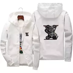 Jaqueta esportiva com capuz de montanhismo masculina, jaqueta estampada casual elegante, marca de luxo, top de alta qualidade, nova, 2024 - comprar online