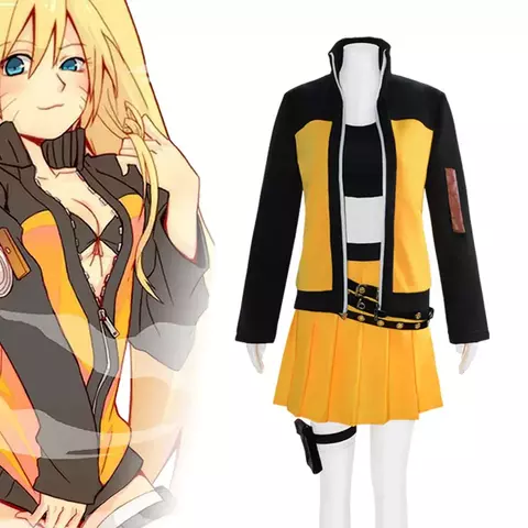 Roupas ninja cos, roupas cosplay de anime feminino whirlwind Naruto, atacado de fábrica local