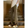 Calças largas retas para homens, terno masculino, calça preta, spandex clássico, desgaste do trabalho, roupas de alfaiataria, oferta chinesa