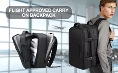 Mochilas expansíveis impermeáveis para homens Likros, grande capacidade, mochila de viagem de negócios, Weekend Laptop Bag, Carry on - Wolf Magazine