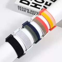 Correia de nylon para Samsung Galaxy Watch 6, 5, 4, 3, 40mm, 44mm, 5 Pro, Huawei Watch GT3-2, Amazfit GTS, GTR Correa, 20mm, 22mm na internet
