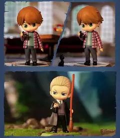 Pop mart harry potter pedra mágica romance anime figura de ação acho saco ornamento estatuetas decoração para casa bonecas de mesa modelo presente na internet