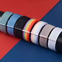 Correia de nylon para Samsung Galaxy Watch 6, 5, 4, 3, 40mm, 44mm, 5 Pro, Huawei Watch GT3-2, Amazfit GTS, GTR Correa, 20mm, 22mm - comprar online
