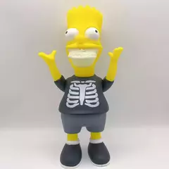 Imagem do Simpson Os Simpsons e os enfeites de mesa Ashen Halloween estão na moda, brincando com estatuetas de luz noturna e modelos de bonecas