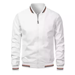 Jaqueta de beisebol casual masculina, jaqueta monocromática, roupa da moda, nova, outono - comprar online