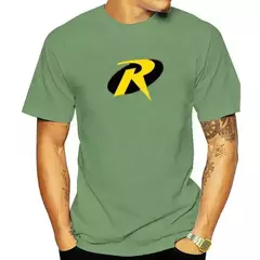 Camiseta de super-herói com Batmans Sidekick para homens e crianças, quadrinhos, logotipo Robin, moda Harajuku, camiseta clássica - comprar online