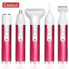 5 em 1 Body Hair Removal Depilador Axila Cabelo Biquíni Perna Cabelo Pêlo Púbico Electric Razor Clipper Shaver Mulheres na internet