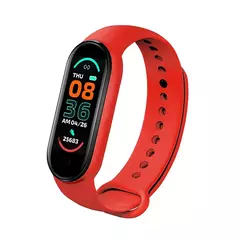 M6 relógio inteligente fitness para homens e mulheres, pulseira esportiva, freqüência cardíaca, monitor de pressão arterial, impermeável, relógios multifunções - Wolf Magazine