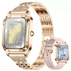 Imagem do LIGE-AI Controle de Voz Relógio Inteligente para Mulheres, Esporte Fitness Smartwatch, Pulseira Full Touch, Chamada Bluetooth, À Prova D 'Água, Moda Feminina