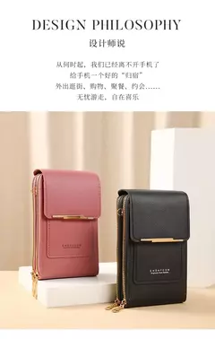 Buylor-Bolsa de couro feminina, tela sensível ao toque, bolsa para celular, bolsa de ombro pequena, macia, feminina, barata, transversal