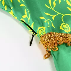 Fiona vestido de halloween shrek cosplay fantasia vestir-se verde princesa traje crianças elegante vestido crianças manga longa impressão vestidos - loja online