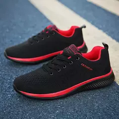 Tênis casuais masculinos tênis de corrida masculino rendas-up leve confortável respirável tamanho grande 46 sapatos de caminhada atléticos para homem - loja online