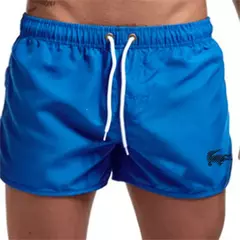 Calção de banho com cordão masculino, roupa de banho, shorts de banho, shorts respiráveis, surfe de verão, calções de praia, calças esportivas na internet