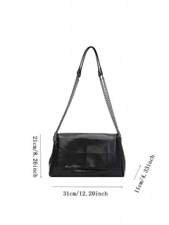 Bolsa feminina de grande capacidade para pendulares, sacola de corrente elegante e de alta qualidade, axilas de ombro único, nova, primavera e verão 2024 na internet
