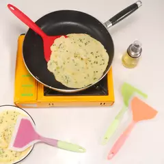 Utensílios De Cozinha De Silicone Espátula Espátula Carne Ovo Raspador De Cozinha Pizza Larga Cozinhar Ferramentas Pá Espátula Antiaderente - comprar online