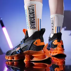 Novo design lâmina tênis de corrida dos homens amortecimento meia adolescente ao ar livre jogging zapatillas calçados na moda alta qualidade - Wolf Magazine