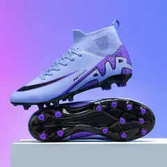 Sapatos de futebol profissional para homens, botas de futebol para meninos, tornozelo, antiderrapante, tênis TF, FG, calçados esportivos confortáveis, unissex, novos - loja online