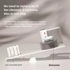 Dispensador de água para gatos, fonte de água móvel desconectada, alimentador de água automático para cães de estimação, bebedor para animais de estimação, fonte para gatos