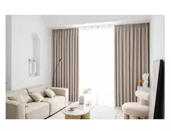 Completa Blackout Soundproof Janela Cortina, simples Sala de estar cortinas, Grande área, Estudo, Varanda Bay, Quarto Bay, cortinas espessadas - loja online