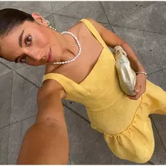 Imagem do Vestido feminino sem encosto com gola quadrada, estilingues elegantes, vestido com bolo monocromático, Vestes compridas femininas, Festa à noite, Verão, 2022
