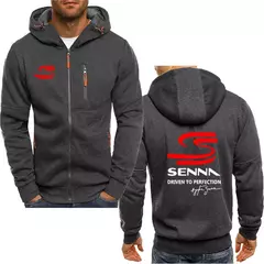 Ayrton Senna-Casaco com capuz de lã extragrande masculino, moletom de algodão luxuoso, marca quente na internet