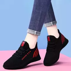Sapatos Vulcanizados Respiráveis para Mulheres, Air Mesh, Tênis Esportivos Casuais, Tênis, Moda Feminina, 2023 na internet