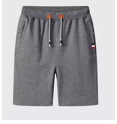 Shorts de suor com elástico na cintura masculino, bermudas masculinas, plus size, treino, casual, calção de jogger monocromático, bolsos, verão, 2022 na internet
