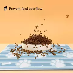 Tapete de alimentação para animais de estimação, tapete absorvente para comida e tigela de água, placemat para animais de estimação, sem manchas, secagem rápida, tapete para gatos, filhote de cachorro, acessórios para cães - comprar online