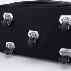 Imagem do Mala de Viagem Expansível para Homens e Mulheres, Bagagem Trolley, Pacote de Viagem, Rodas, Dobrável, Versátil, Mala Preta, Weekend Trip, Weekend