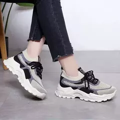 2025 tênis feminino plataforma sapatos planos mulher sapatos verdes formadores casuais senhoras tênis grossos sapatos femininos na internet