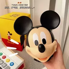 Disney pato donald dos desenhos animados boneca poupança pote mudança jar mickey mouse figura de ação modelo cofrinho anime criança brinquedos presentes - comprar online