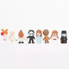 Imagem do 24 Pçs/set Personagens de Filme de Terror V para Vendetta Chucky Freddy Jason Assustador Saw PVC Figuras de Ação Brinquedos