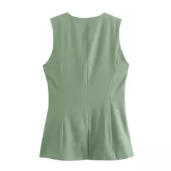 TRAF-Colete de botões sem mangas feminino, jaquetas de verão, colete rosa, streetwear, blusa de moda feminina, branco, 2022 na internet