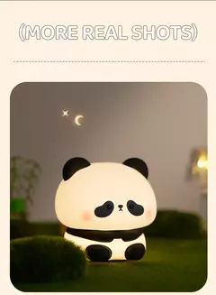 Panda led night light bonito silicone night light usb recarregável toque noite lâmpada quarto cronometragem decoração presente das crianças - Wolf Magazine