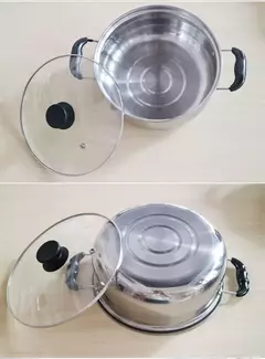 Aço inoxidável Hot Pot Set, Panelas, Sopa Pot, Steamer Presente, 16cm18cm 20cm 22cm, 24cm, Utensílios de cozinha, Atacado, 10 Pcs - comprar online