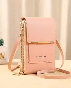 Buylor-Bolsa de couro feminina, tela sensível ao toque, bolsa para celular, bolsa de ombro pequena, macia, feminina, barata, transversal na internet