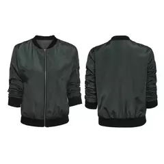 Jaqueta com o pescoço feminino, Tops finos, básico, primavera, outono