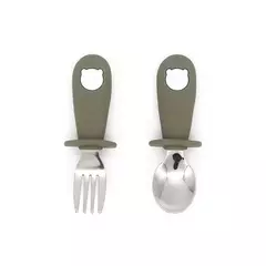 Imagem do Baby Cartoon Tableware Set, Crianças Utensílio, Aço Inoxidável, Criança Louça, Talheres, Alimentação Colher, Garfo, Infantil