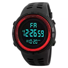 Homens esportes relógios digitais, grande mostrador luminoso, impermeável, relógio despertador, multifunções, militar, relógio de pulso eletrônico, homem - comprar online