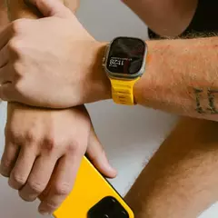 Pulseira esportiva para apple watch ultra 9 8 7 6 se 5 pulseira leve de silicone macio para iwatch 38mm 40mm 42mm 44mm 45mm 49mm