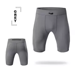 Shorts de compressão rápida para homens, calças justas para musculação, leggings fitness, cintura elástica, calças esportivas, ginásio correndo - comprar online